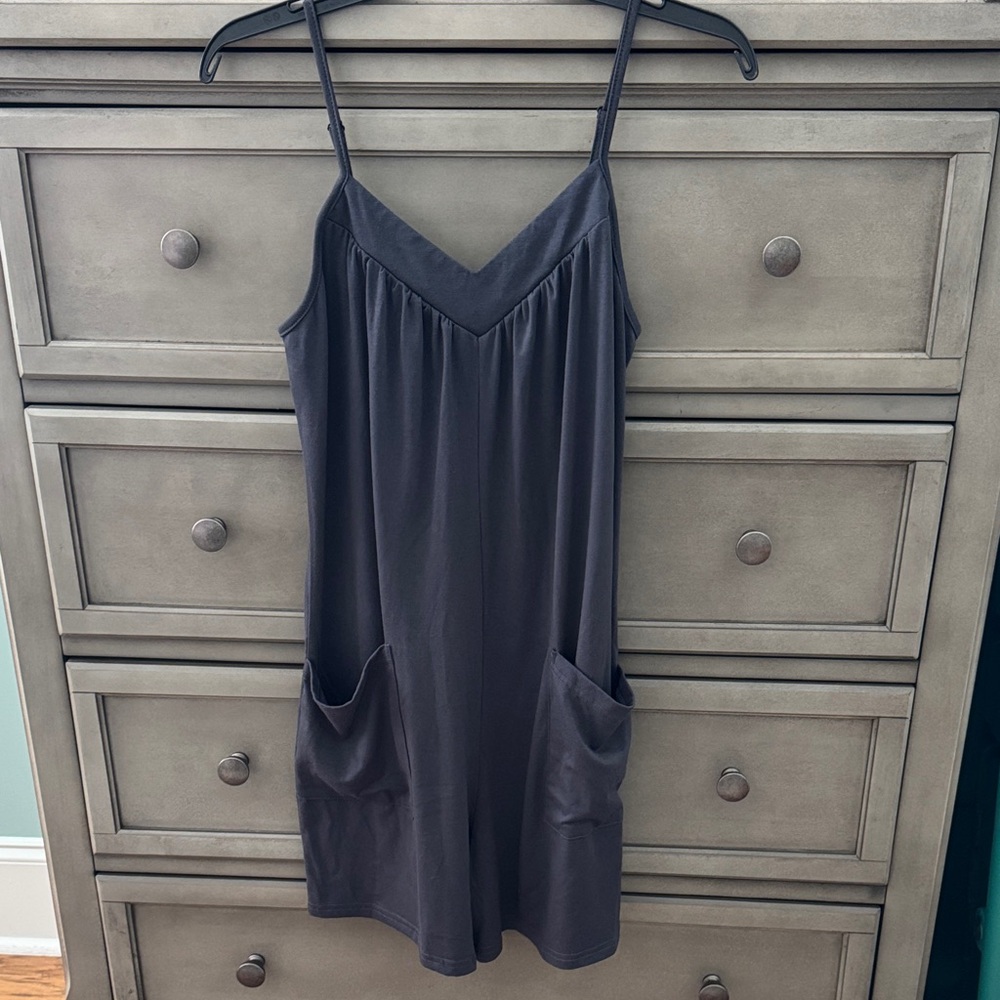 Women's Black Sleeveless romper